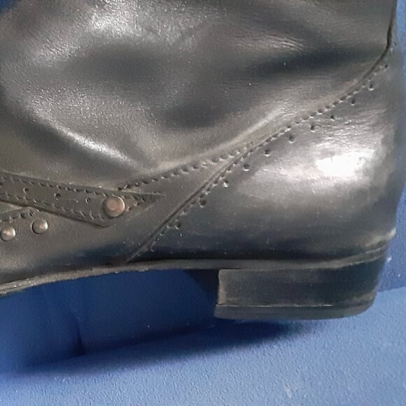 Gianfranco Ferré Black Leather Midcalf Boot - Picture 9 of 11